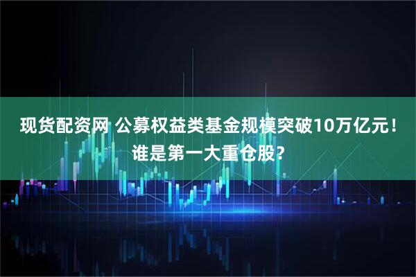 现货配资网 公募权益类基金规模突破10万亿元！谁是第一大重仓股？